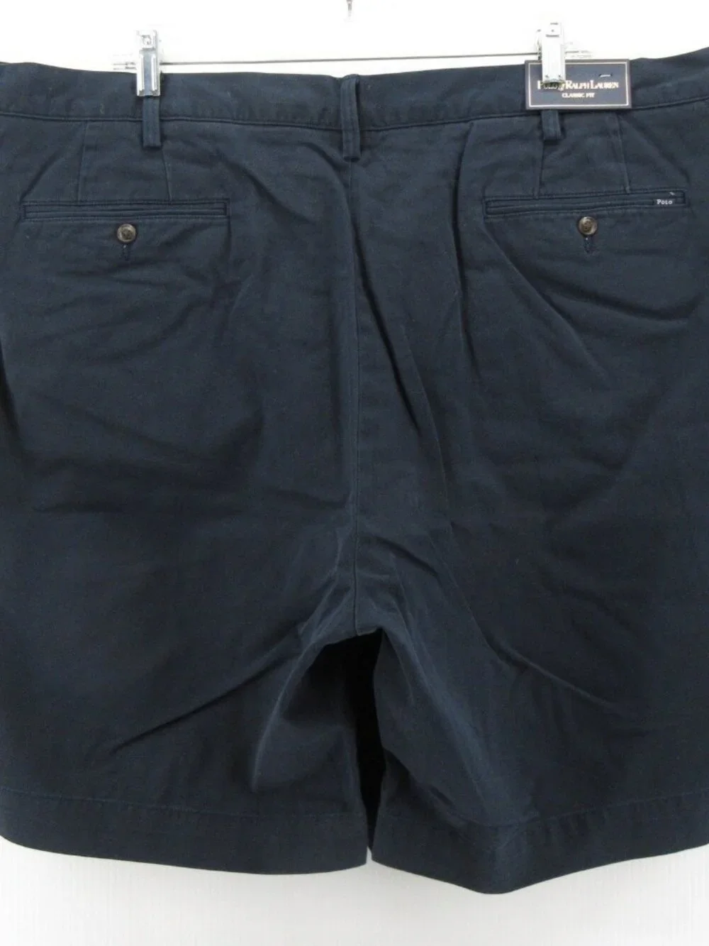 Polo Ralph Lauren Shorts 44B Navy Chino Classic Fit Casual 9